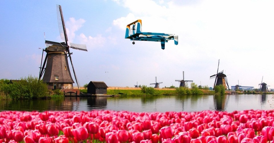 amazon drones the netherlands nederland