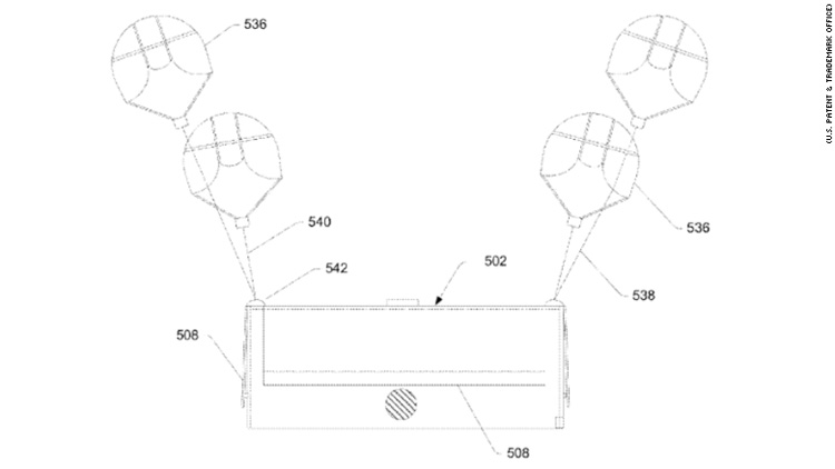 Amazon krijgt patent voor pakket parachutes