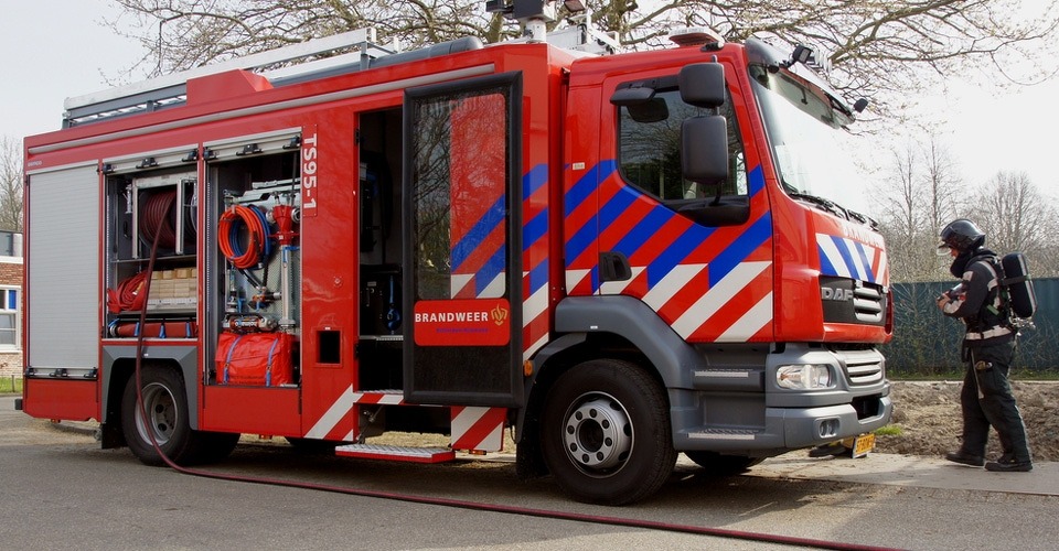 brandweer wageningen drone uit boom