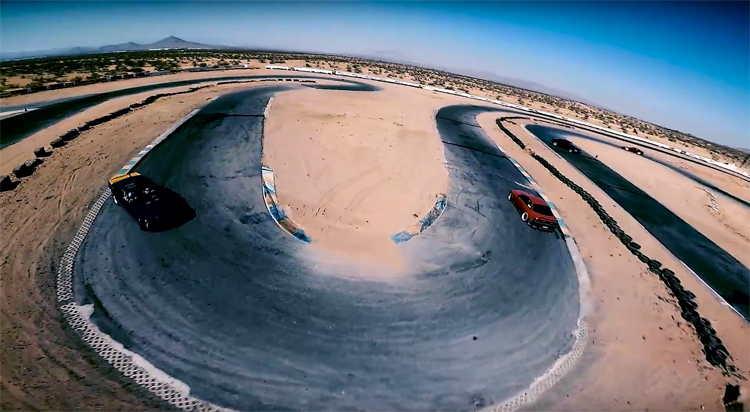 Slide Factory Drift Madness by drone